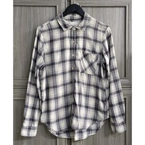 Mudd Flannel Shirt Check Pattern Womens Large
